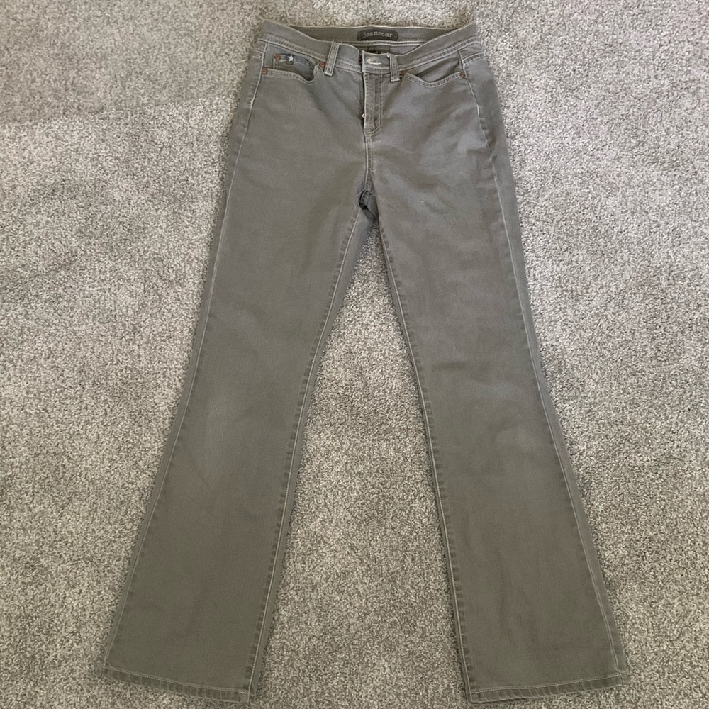 Grey flare jeans